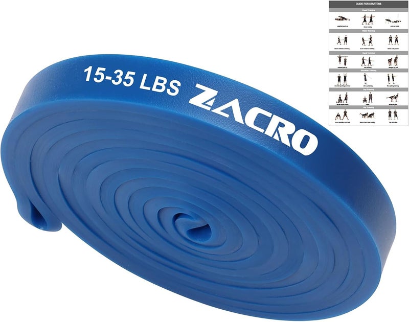 Zacro Resistance Bands, 6 Resistance Levels Pull Up Assistance Bands, Exercise Bands for Men&Women, Heavy Duty Resistance Band Set with Door Anchor, for Working Out, Muscle Training, Physical Therapy - Image 1
